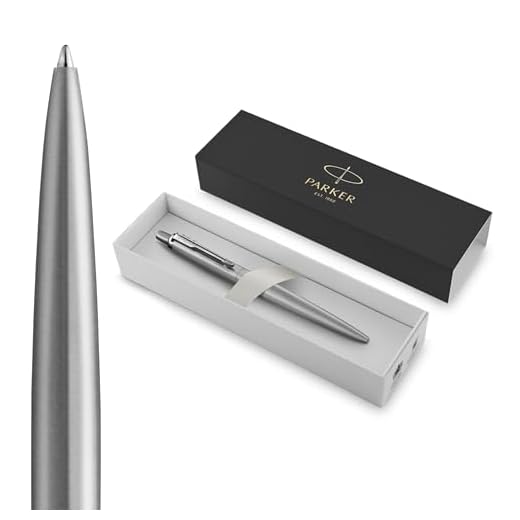 Parker Jotter XL Monochrome Collection, Stainless Steel Medium Point Ballpoint Pen with Blue Ink, Ideal Gift, Silver
