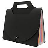 POPETPOP Akkordeon Aktenordner aus Kunststoff mit 13 Fächern Handlicher Dokumentenorganisator für...