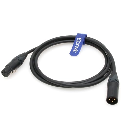 Câble XLR 3 broches mâle femelle pour tournages vidéo en extérieur 1,8m