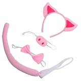 Photo Gallery wllxtk pig cosplay costume set cute animal ear headband tail fake nose and decorative bowtie for halloween party dress up reusable comfortable accessories Photo Gallery wllxtk pig cosplay costume set cute animal ear headband tail fake nose and decorative bowtie for halloween party dress up reusable comfortable accessories
