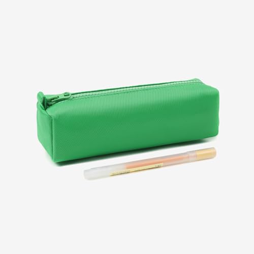 Image of Pencil Case Lightweight and Durable Ideal Pencil Pouch for School and Office Supplies (Grass Green,Oxford)