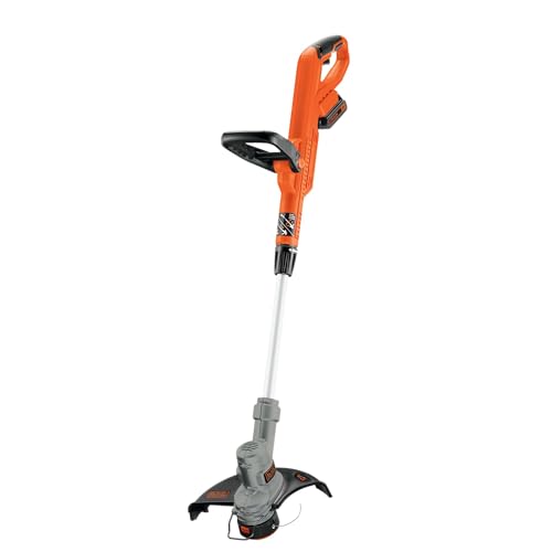 BLACK+DECKER 20V MAX String Trimmer and Edger 2 in 1, Cordless Weed Wacker with Auto Spool Feed, Battery and Charger Included, 12 Inch Steel Deck, Reduced Vibration (LST300) by BLACK+DECKER - Used condition - US$62.79