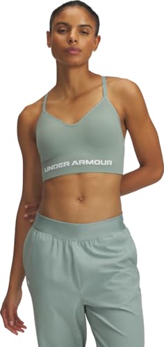 Brassière Under Armour Vanish Seamless Low verte XL anti-frottements respirante