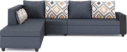 Casaliving - Dawsen LHS 5 Seater L Shape Sofa Set for Living Room (Grey Fabric)-image-22