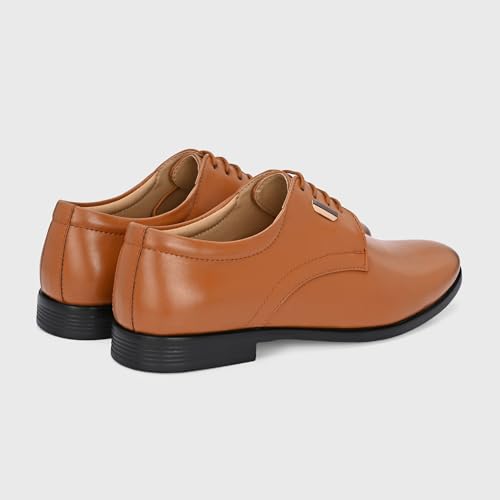 Image of Centrino Men's Formal Shoe | Stylish with Soft Cushioned Insole | Sleek Lace-Up Design for Formal Look | Durable with Anti-Skid Sole | Ideal for Office Wear 9429