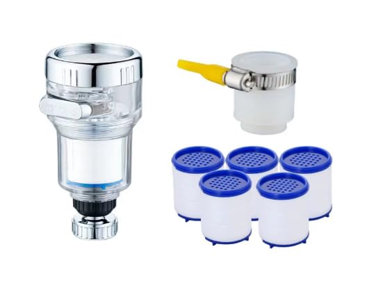 oupados 12 Piezas Filtro de AlgodóN PP Filtro de Agua Para Grifo Elementos de Filtro, Universal Para Fregadero, Cocina, BañO