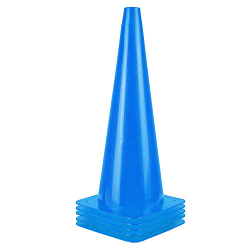 18" Traffic Cones, 5-Pack, Safety & Sports Markers, 5 Colors