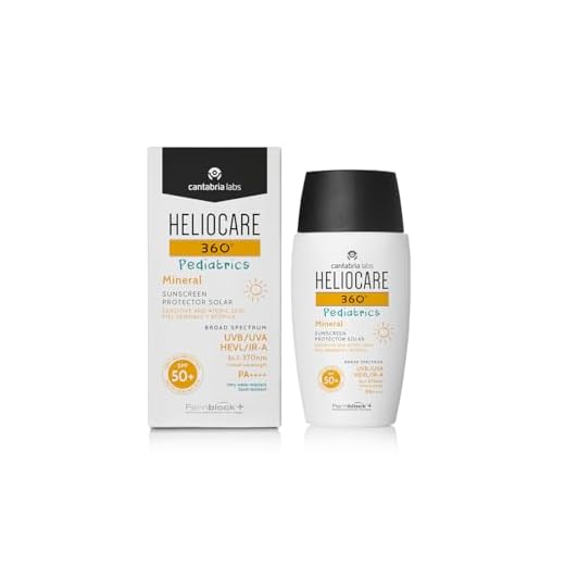 Heliocare 360º Pediatrics Mineral SPF 50+ - Crema Solar para Cara y Cuerpo de Niños y Bebés, Fluida y Filtros 100% Minerales, Pieles Sensibles o Atópicas, 50ml
