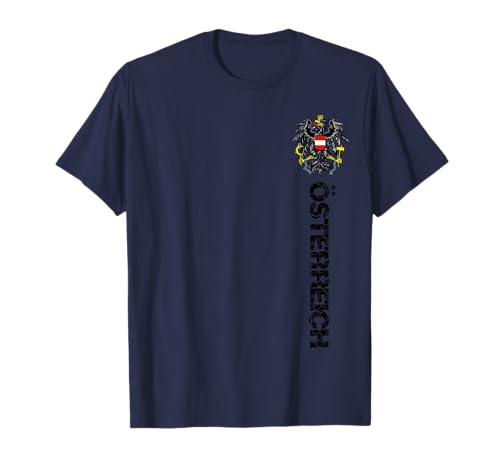 Image of Austria Shirt Coat of Arms Flag Eagle Men's and Women's Austria T-Shirt