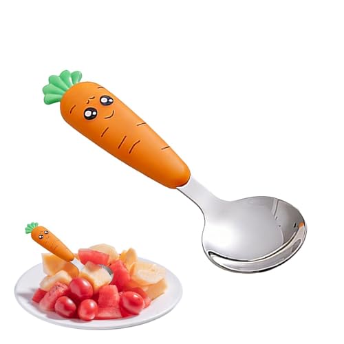 Cubiertos para Niños,Acero Inoxidable Reutilizable Resistente al Calor,Divertidos Cubiertos Metálicos para Niños - para viajes, comidas en casa, campamento, picnic, adecuado