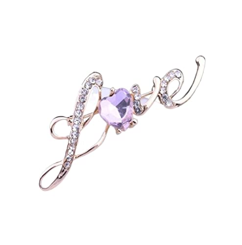 Broche d'amour en cristal parfait cadeau pour femme accessoire de mariage