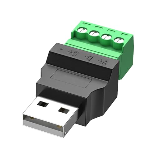 Image of yanwuwa USB 2.0 Connector USB Turn 4 Pin for Charging, Male head
