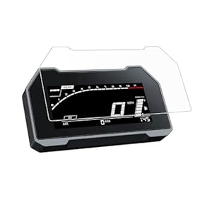 Bike Equipment Nano Glass Dashboard Display screen Protector Package for Yamaha R7 2022-2024 (2 x Extremely Clear & 2 x Anti Glare)