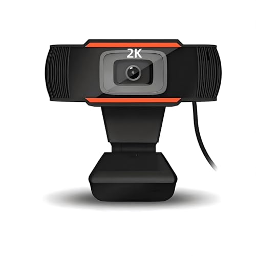2K HD Webcam with Microphone – 110° Wide Angle USB Camera for Video Calling, Recording, and Conferencing – Perfect for PC, Desktop, and Gaming