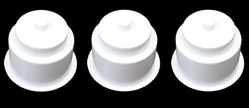 JSP Manufacturing 3 5/8 Universal White Recessed Drop in Plastic Cup Drink Can Holder with Drain Hole for Furntiture Sofa Poker Table Car Boat Marine Rv (3)