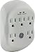 GE Pro Surge Protector, Wall Charger, Charging Station, 1020 Joules Protection Rating, Automatic Shutdown, Sleek Design