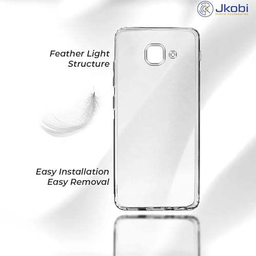 Image of Jkobi Back Case Cover for Samsung Galaxy J7 Max (Silicone Clear Shockproof Case with Camera Protection | Soft and Flexible | Transparent)