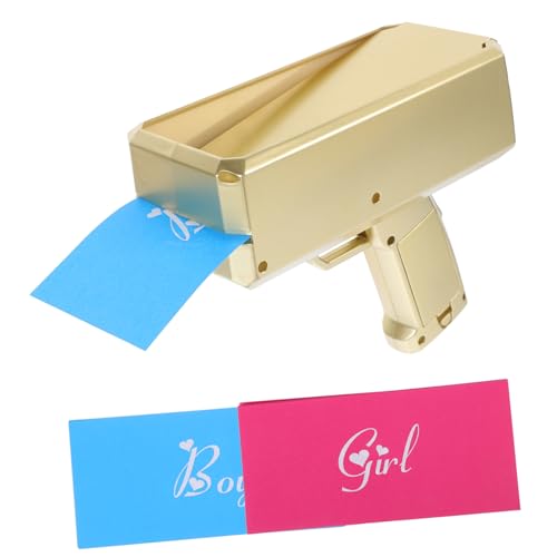 Fête prénatale réussie avec le canon confettis révélation genre compact