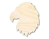 Unfinished Wood Eagle Head Shape | DIY Craft Cutout | up to 46" DIY 3" / 1/4" #1