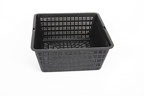 Lincolnshire Pond Plants Ltd - Pond Baskets Ideal for Planting Around Your Pond - Pond Pots - Pots and Compost (3, 19 cm Square - 2 Litre)