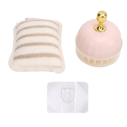 LUCKDANO Cepillo de champú Ducha Silicona Masaje del Cuero Cabelludo para el Cuidado Cabello con Toalla Baño Relajación Spa