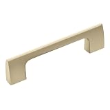 Amerock | Tirante per armadietti | Champagne dorato | 96 mm (96 mm) da centro a centro | Riva | Confezione da 1 | Maniglia per cassetti | Ferramenta per armadi