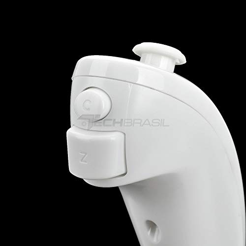 Controle Nunchuck Para Nintendo Wii e Nintendo Wii U Branco
