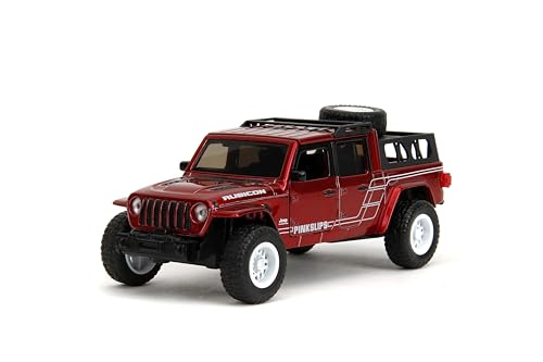 Jada Pink Slips 1:32 Jeep Gladiator Die-Cast Car, Toys for Kids and Adults, Multicolor, 5 x 2.5 x 1.8 inches