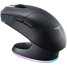 Thunderobot ML903 4K Souris Gamer Sans Fil avec Station de Charge RGB, Capteur Optique de 26 000 DPI,PAW3395,Longue Duree de Vie de la Batterie, Souris Ergonomique Sans Fil Pour PC, Mac