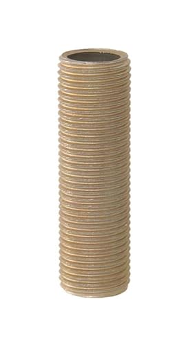 B&P Lamp® 1/4 IP Threaded Steel Lamp Pipe Nipple, 6 Inch Long