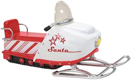 Department 56 Village Collection Accessories Candy Cane Christmas Snowmobile Figurine, 2.1 Inch, Multicolor image 2