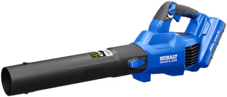 Kobalt Gen4 Soplador de hojas eléctrico inalámbrico de mano sin escobillas, 40 voltios, 520 CFM, 120 MPH (solo herramienta)