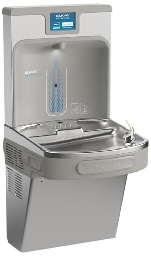 Image of Elkay LZS8WSSP ezH2O Enhanced Filtered Bottle Filling Station w / Fountain