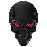3D Skull Stickers Waterproof Metal Skull Decal for Car Truck Motorcycle Refrigerator Computer Door