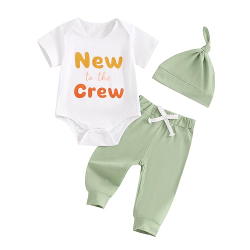 Image of wybzd Little Brother Newborn Outfit T-Shirt Romper Top and Pants Sets Baby Coming Home Hospital Clothes Summer Clothing