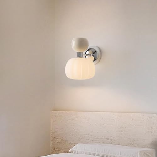 Applique murale moderne en fer pour éclairage doux chambre crème