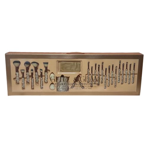 Glitz & Glam | Collection Brush Set Champagne 26 Pcs Set