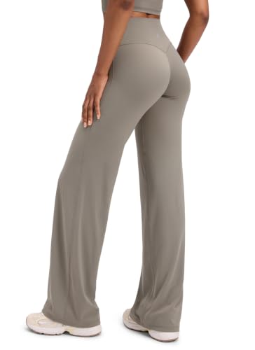 Image of CRZ YOGA Softretch Wide Leg Pants 28 inch /30 inch /32 inch | No Front Seam, Ultimate Comfort, Next to Skin, Yoga, Casual, High Waisted, for Women