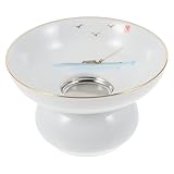 PAMINGONO Keramik Teefilter mit Ständer Feinmaschiges Teesieb zum Filtern von Losem Tee Wiederverwendbarer Tee Ei Filter für Zuhause und Büro