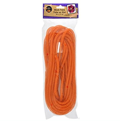Deco Mesh Tubing (1 Pack, Orange)