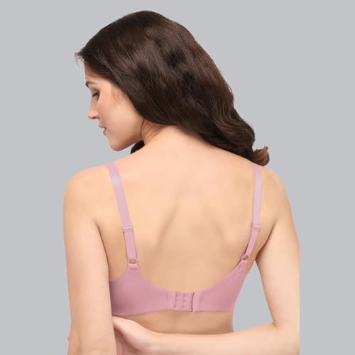 Image of SOIE Women Full Coverage Polyamide Spandex Padded Non Wired Ultra Soft Seamless Bra Pack of 2