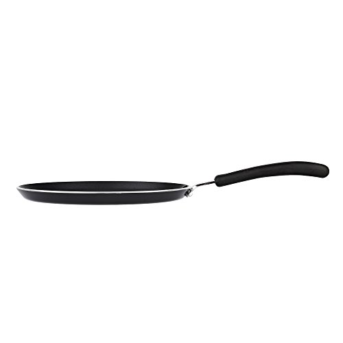 Cook N Home Panqueca antiaderente de calibre pesado de 10,25 polegadas, 26 cm, preta