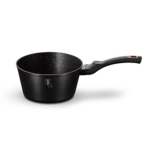 Cazo vertedor 16 cm Black Rosa - Revestimiento marbre- aluminio Turbo inducción Cover