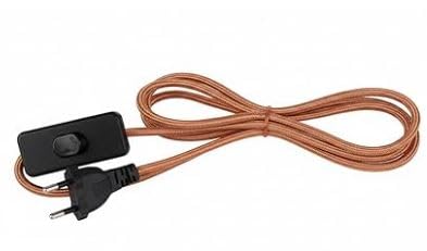 2-Pin Plug-in Light Fitting Long Wire with Switch On/Off Button Cable/Cord for Table Lamps & Home Decor 1.5 Meter Long Power Cable for Multipurpose Uses-picture-30