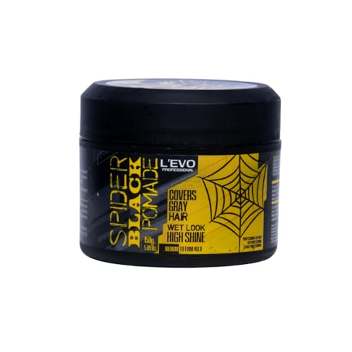 L’EVO Black Hair Pomade for Men, Medium Hold, 5.29 oz