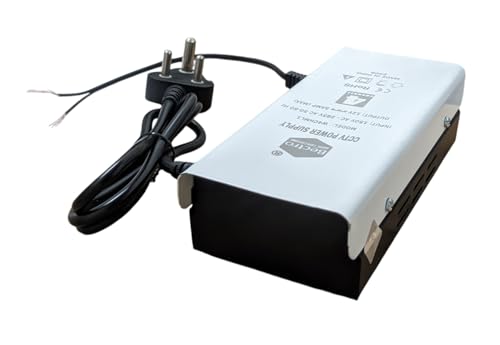 Image of Bectro CCTV Power Supply SMPS 4 Channel 12V 5 Amp Max. Output with Voltage Booster Technology, Metal Body Single Wire Output