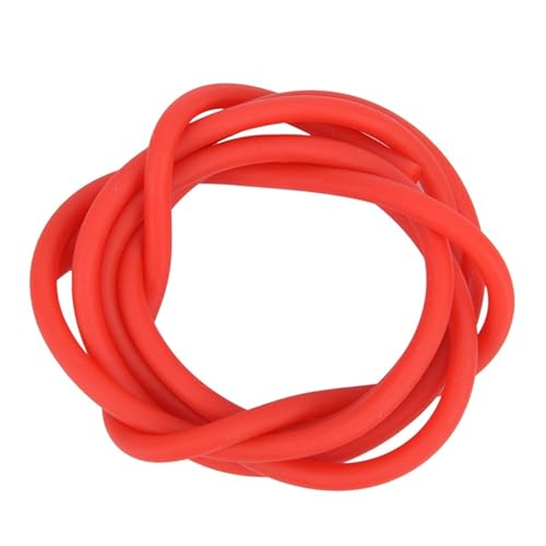 flexiable rubber Elastic Rubber Tube Outdoor 1.7mm x 4.5mm Natural Latex Stretch Replacement Band Sling Rubber 1 meter drain elastic (Color : Red)