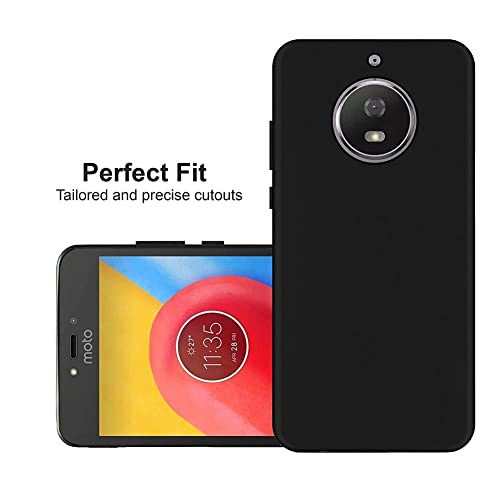 Image of Mobile Back Cover Case for Moto G5S (Silicone Case|CameraProtection|Black SC1510)