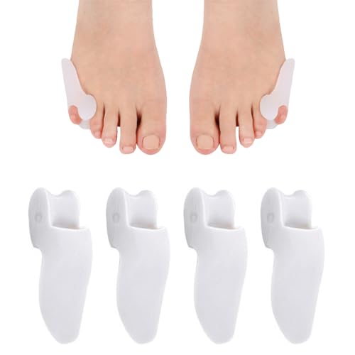 OQKAHIV Almohadillas de Gel para Juanetes y Bola del Pie   Pack de 4 Cojines Amortiguadores y Separadores para Dedo Meñique
