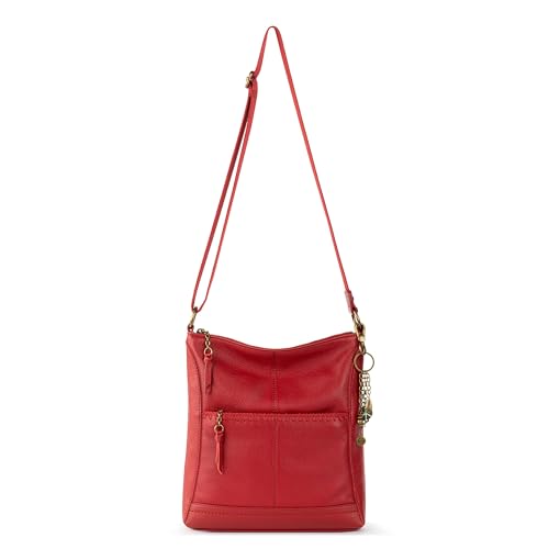 Image of The Sak Lucia Leather Crossbody Purse - Premium Leather Women's Handbag for Everyday & Travel - Cross Body Bag With Zipper